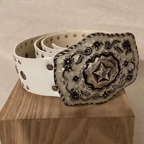 Boho style WHITE BELT WITH BUCKLE main image 8